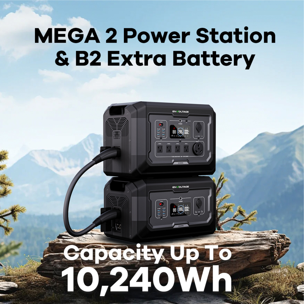 Mega 2 Portable Power Station + extra battery