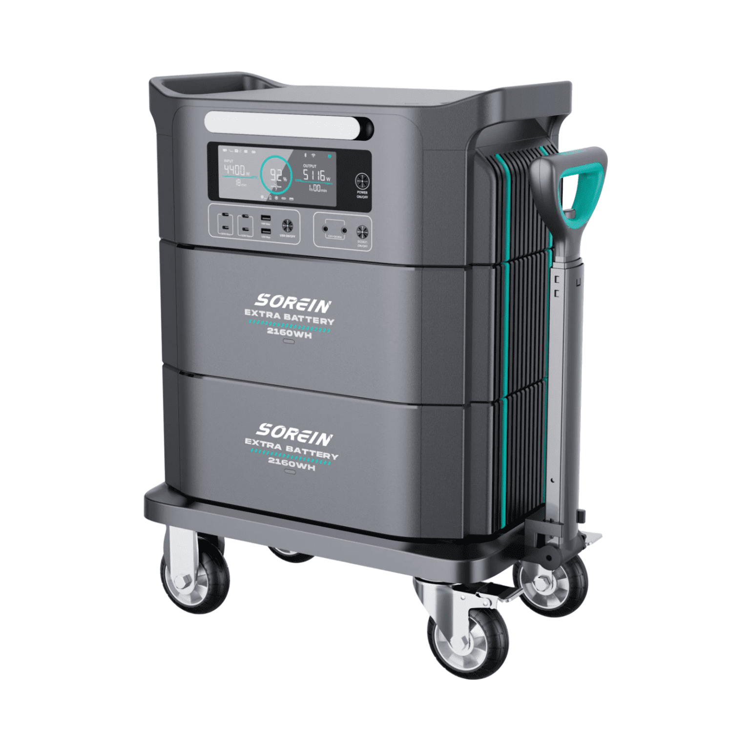 Sorein A5 5357Wh 2200W Stackable Solar Generator Power Station
