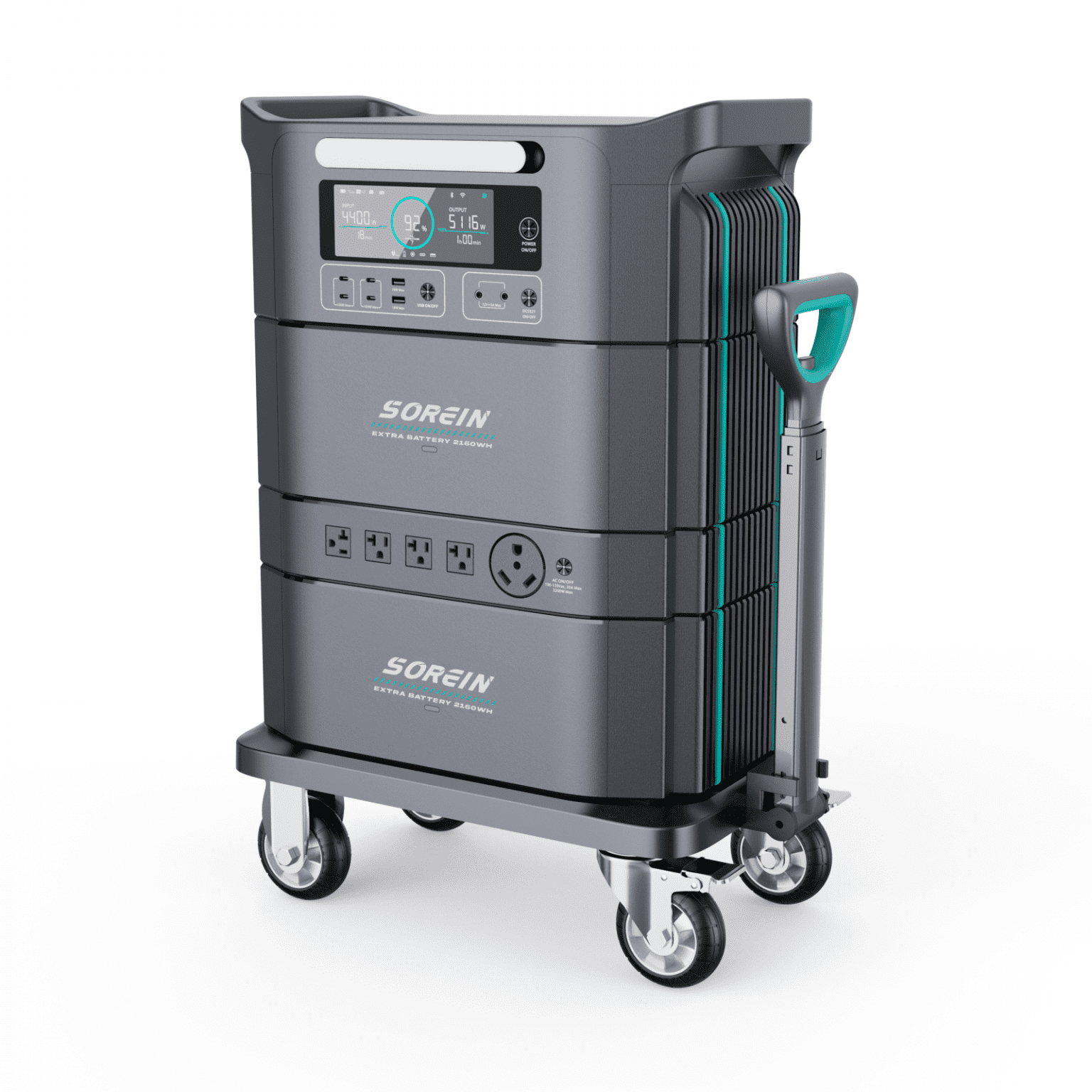 Sorein A5 5357Wh 4400W Stackable Solar Generator Power Station