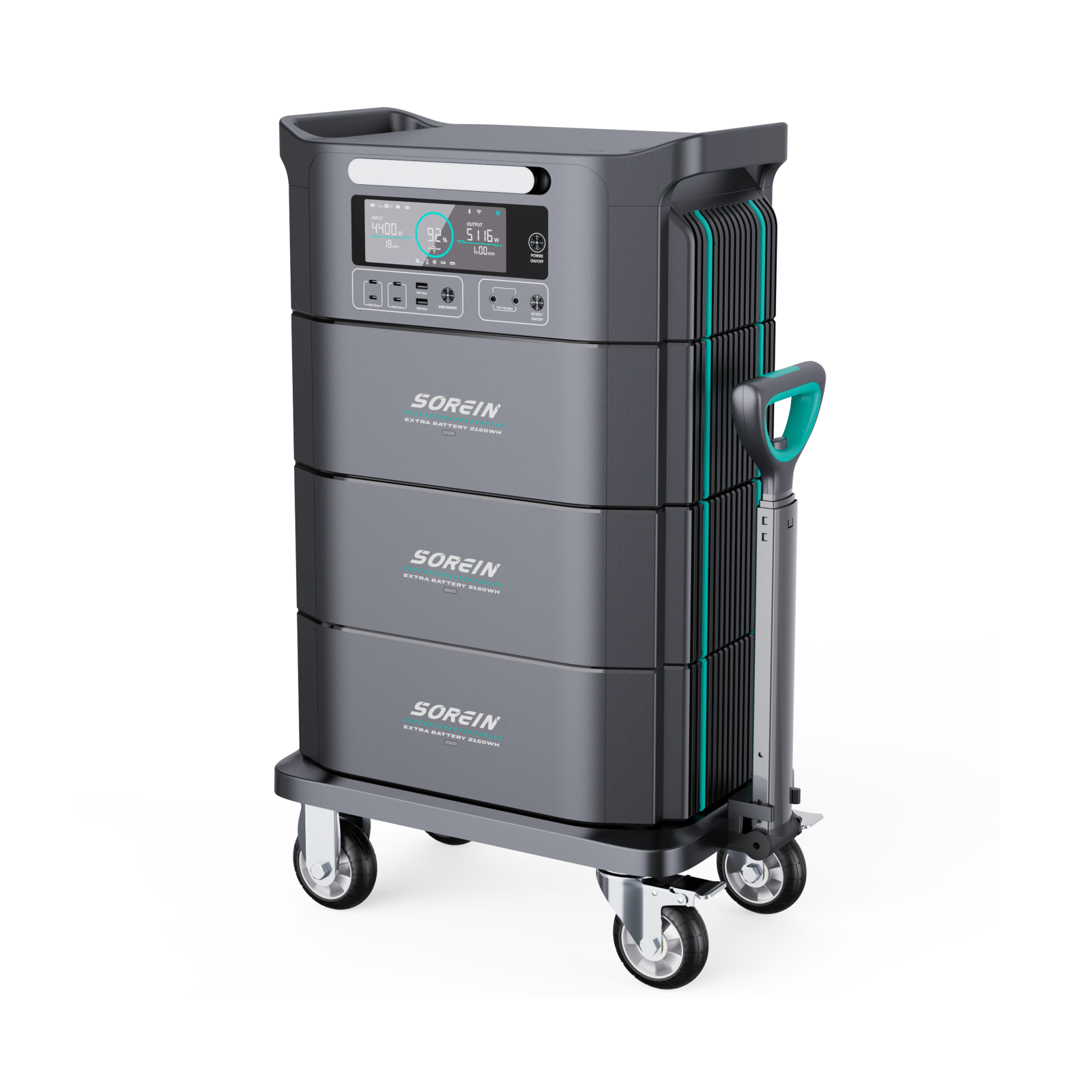 Sorein A7 7517Wh 2200W Stackable Solar Generator Power Station