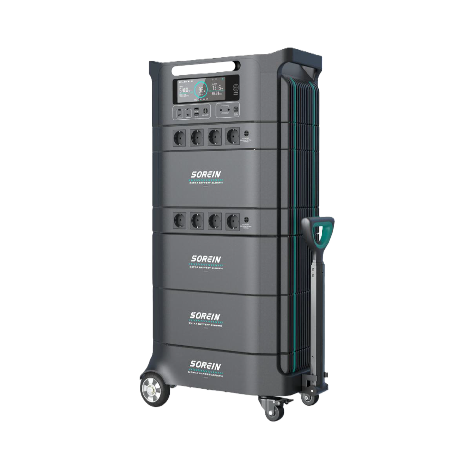 Sorein A8 8554Wh 6600W Stackable Solar Generator Power Station