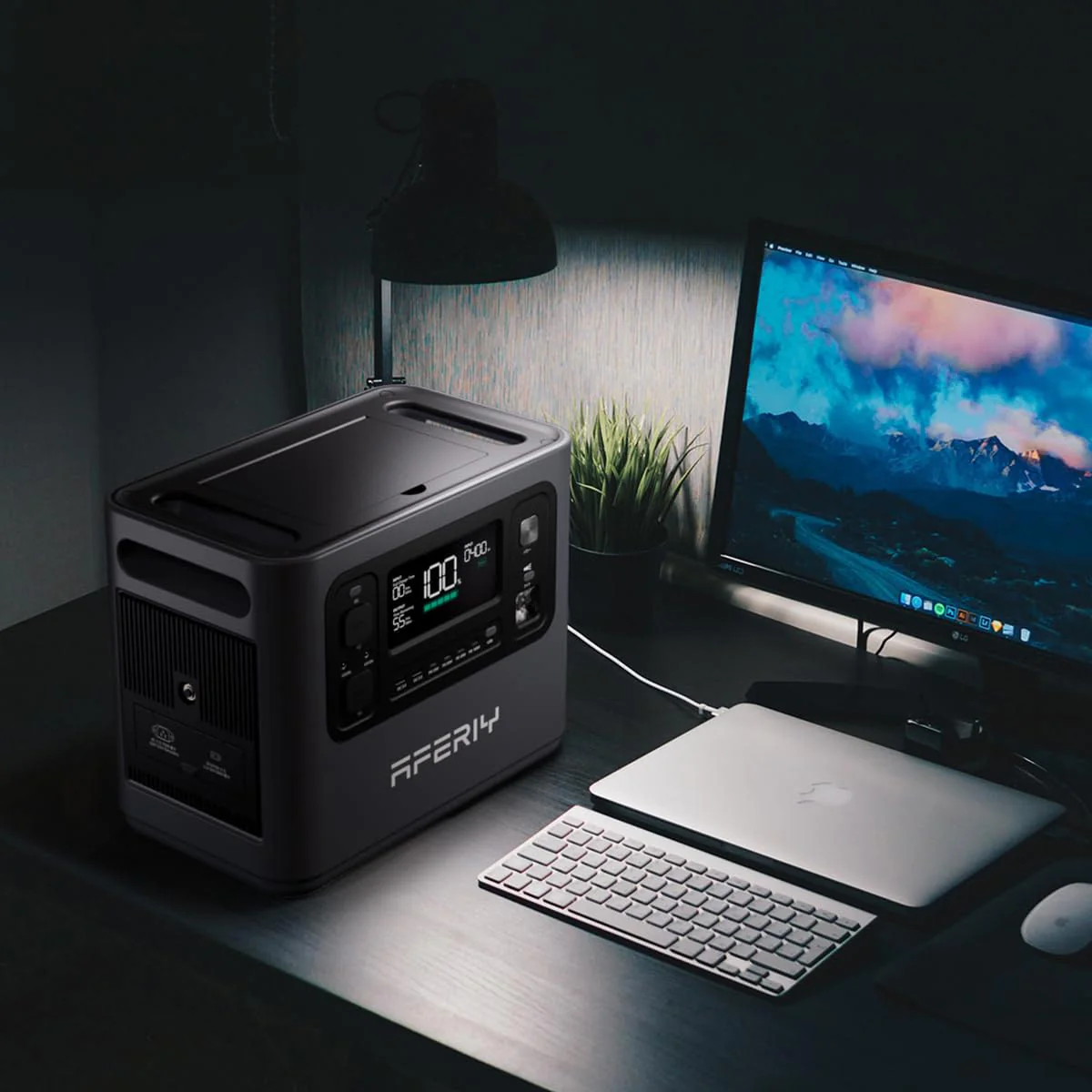 AFERIY P210 2400W Solar Generator Kit with + 200W Solar Panel - Image 13