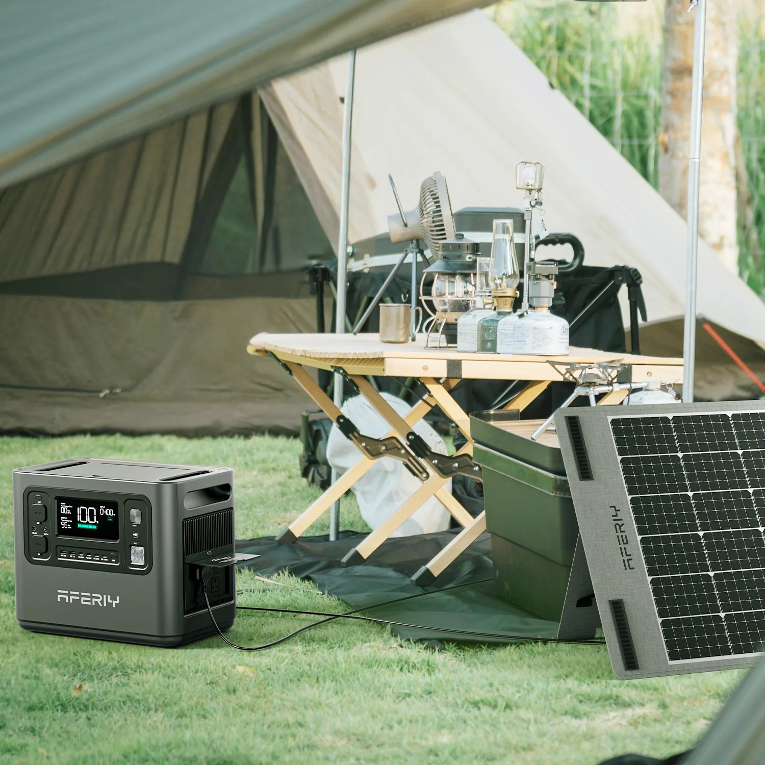 AFERIY P210 2400W Solar Generator Kit with + 200W Solar Panel - Image 14