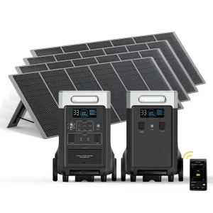 AFERIY P310 3600W Solar Generator Kit with 3840Wh Expansion Battery + 4 400W Solar Panels