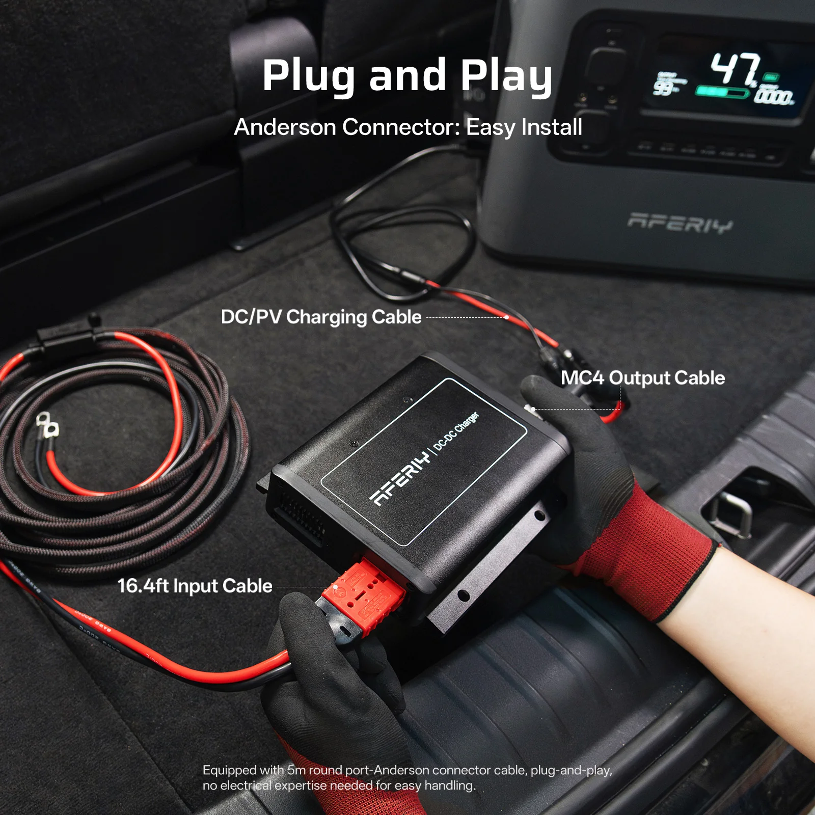 AFERIY DC060 580W DC-DC Alternator Charger for Portable Power Stations - Image 9