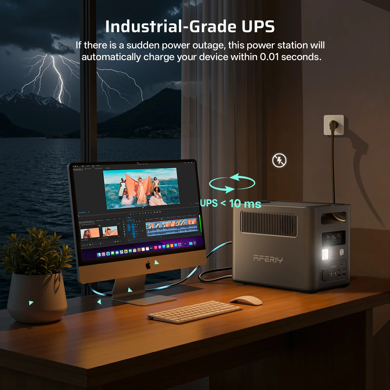 AFERIY Nomad1800 P180 Portable Power Station 1800W 1024Wh - Image 4