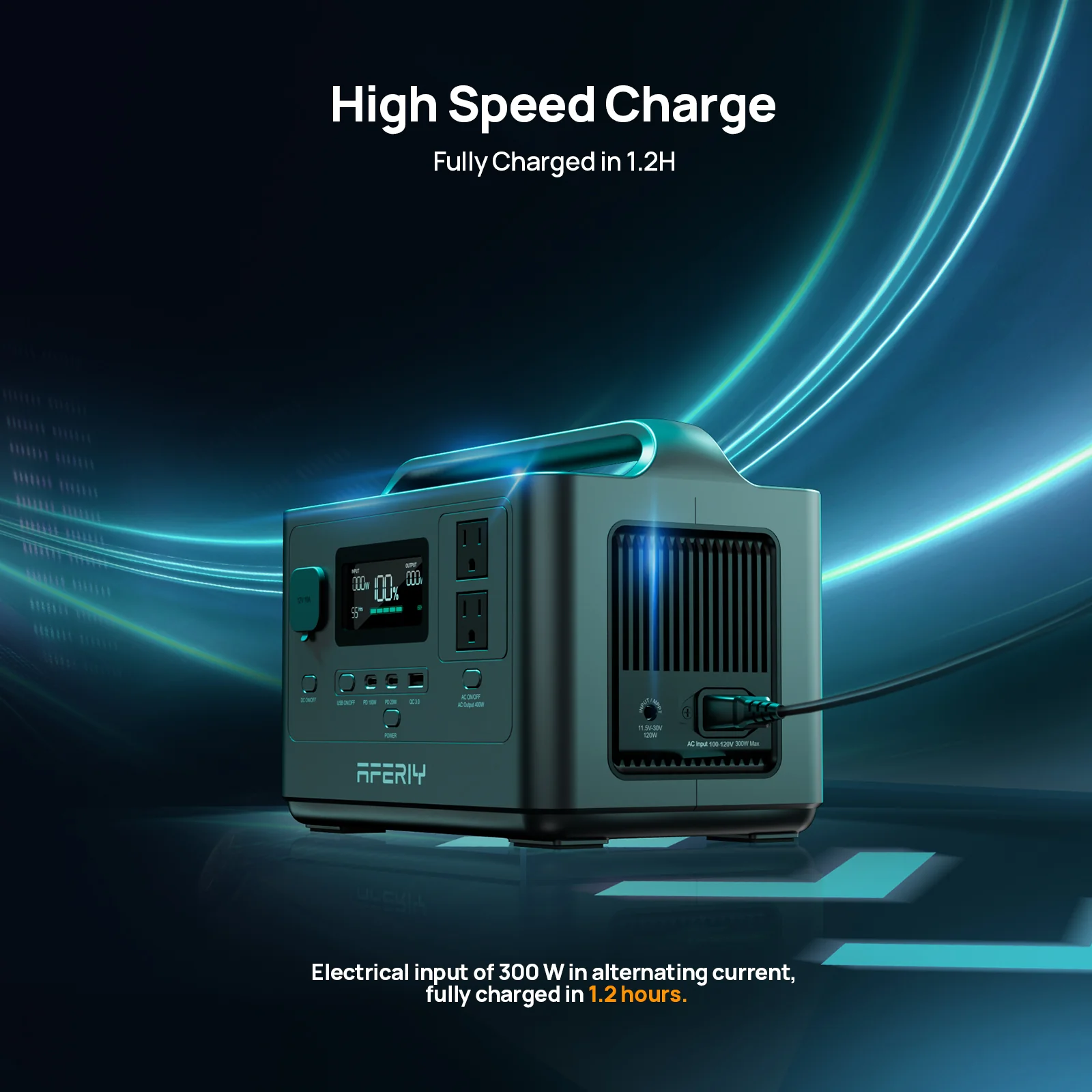 AFERIY P040 Portable Power Station | 400W 256Wh - Image 3