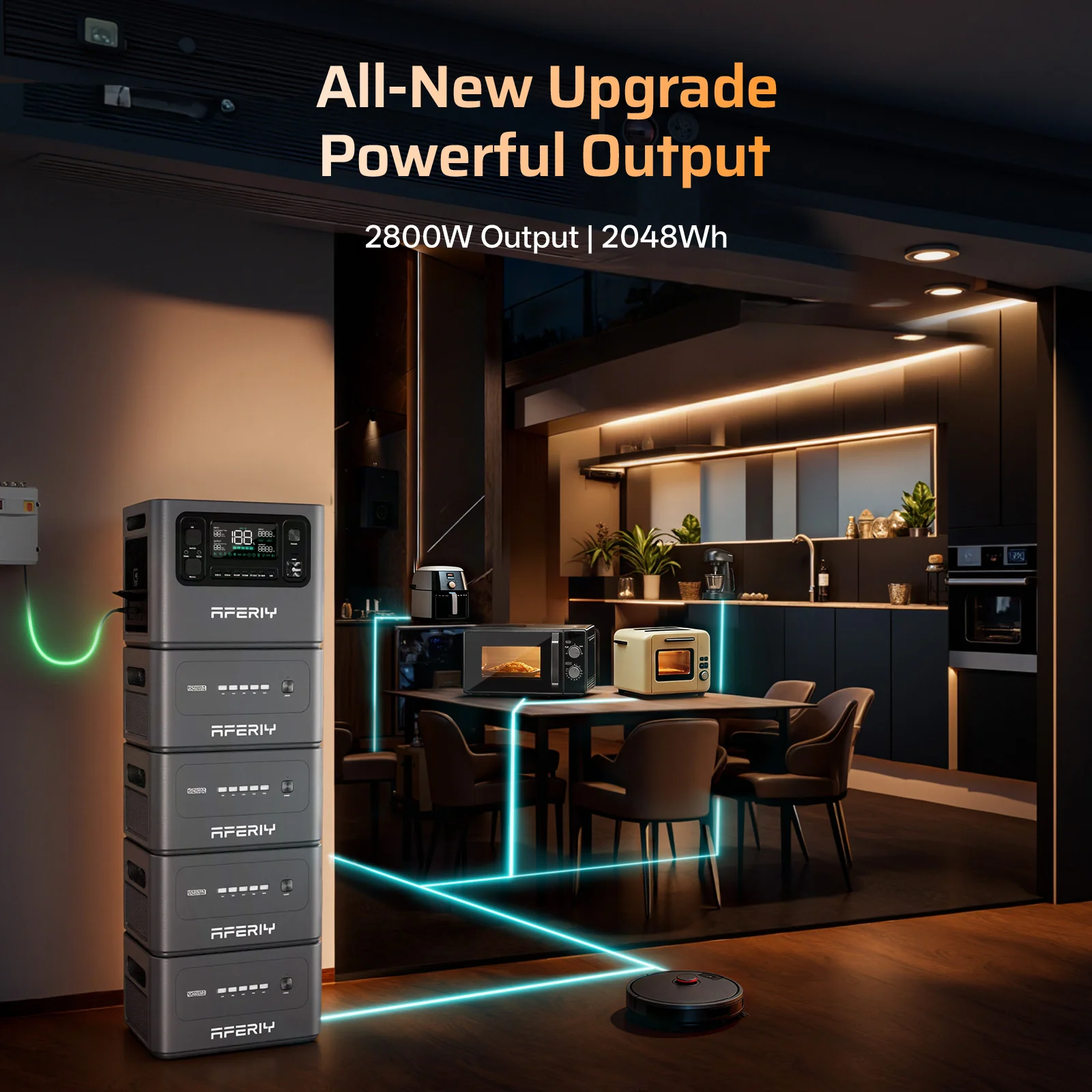 AFERIY P280-B Expansion Battery | 2048Wh (Compatible with P280 Only) - Image 9