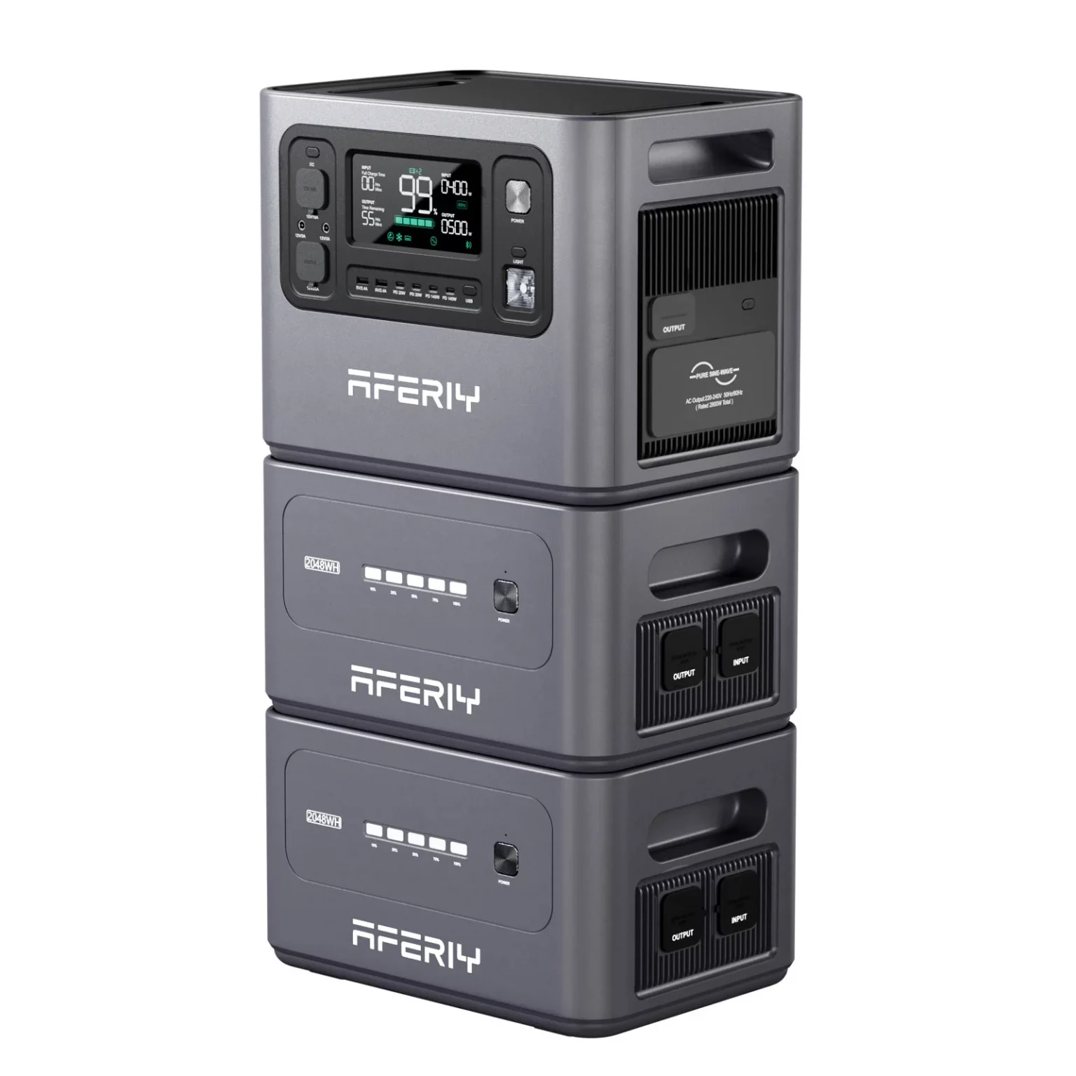 AFERIY P280 Portable Power Station with Expandable Capacity 2800W 2048Wh