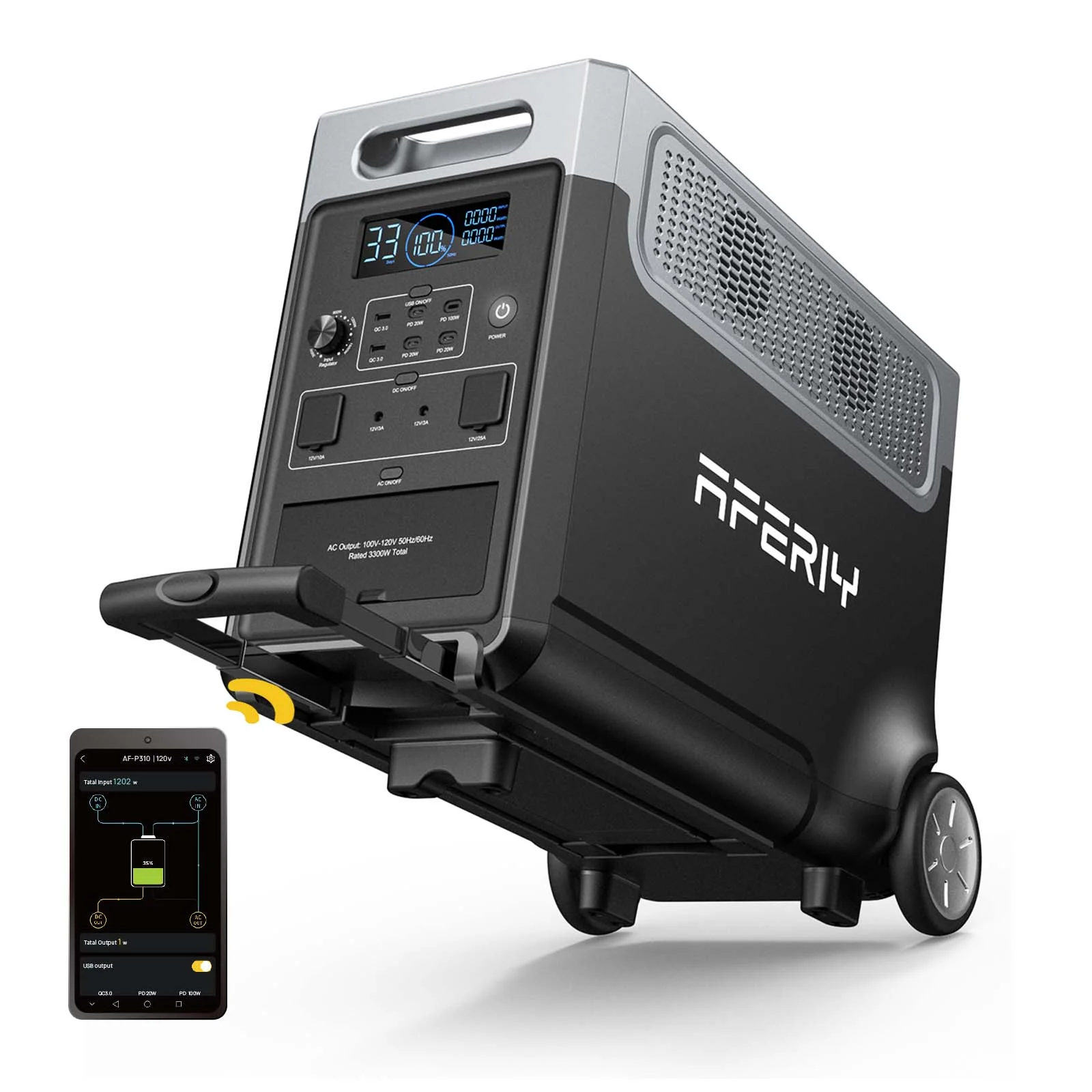 AFERIY P310 Portable Power Station with Expandable Capacity 3600W 3840Wh - Image 12