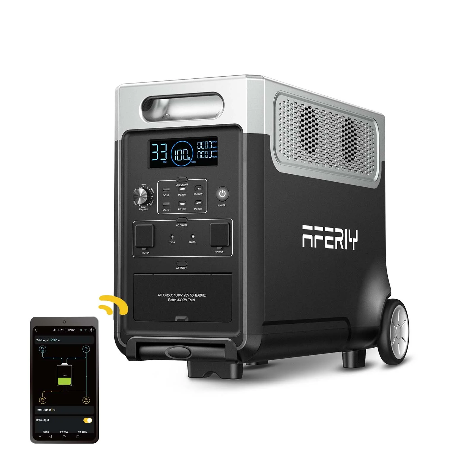 AFERIY P310 Portable Power Station with Expandable Capacity 3600W 3840Wh - Image 13