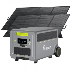 FOSSiBOT F7200 Portable Power Station + 2×420W Portable Solar Panels