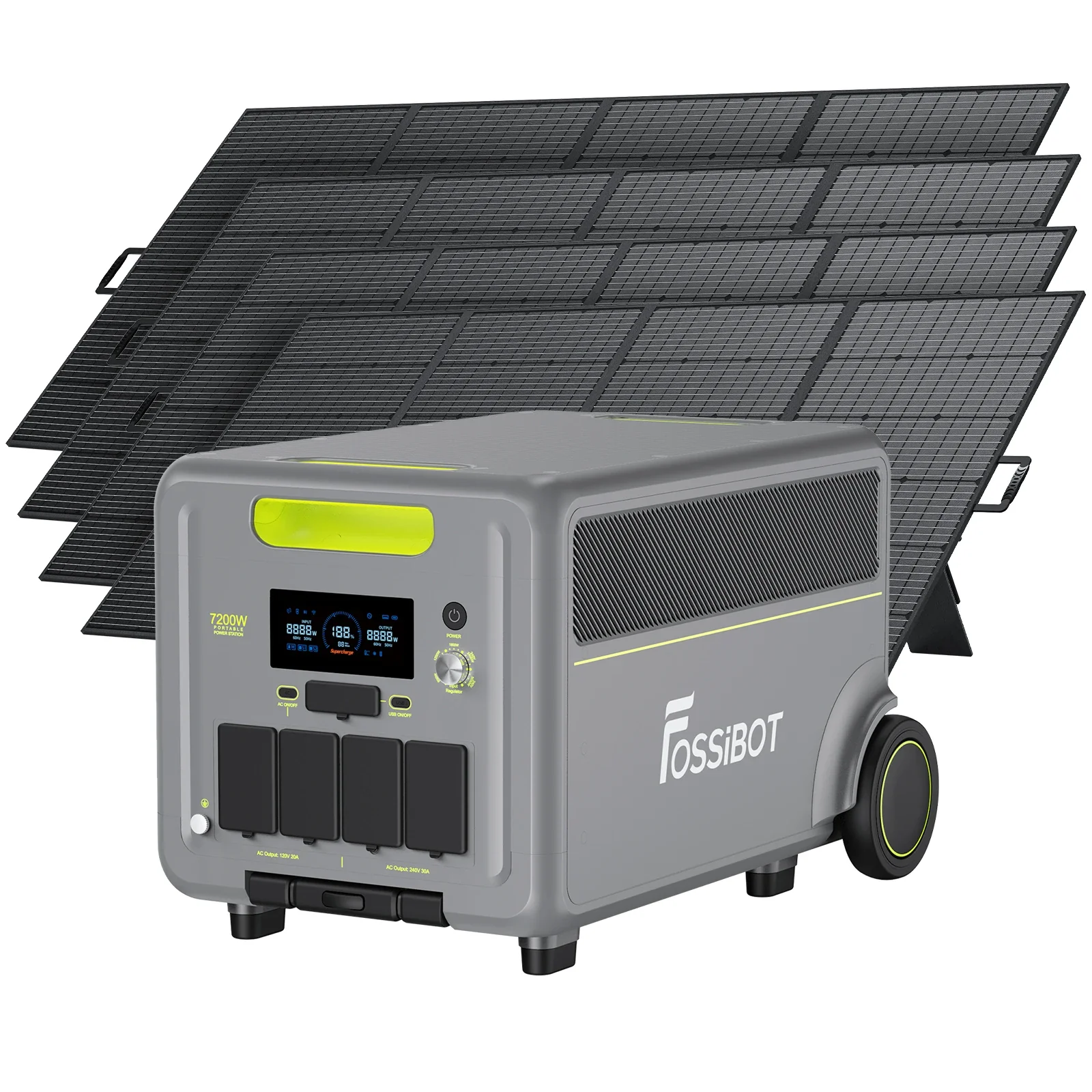 FOSSiBOT F7200 Portable Power Station + 2×420W Portable Solar Panels - Image 2