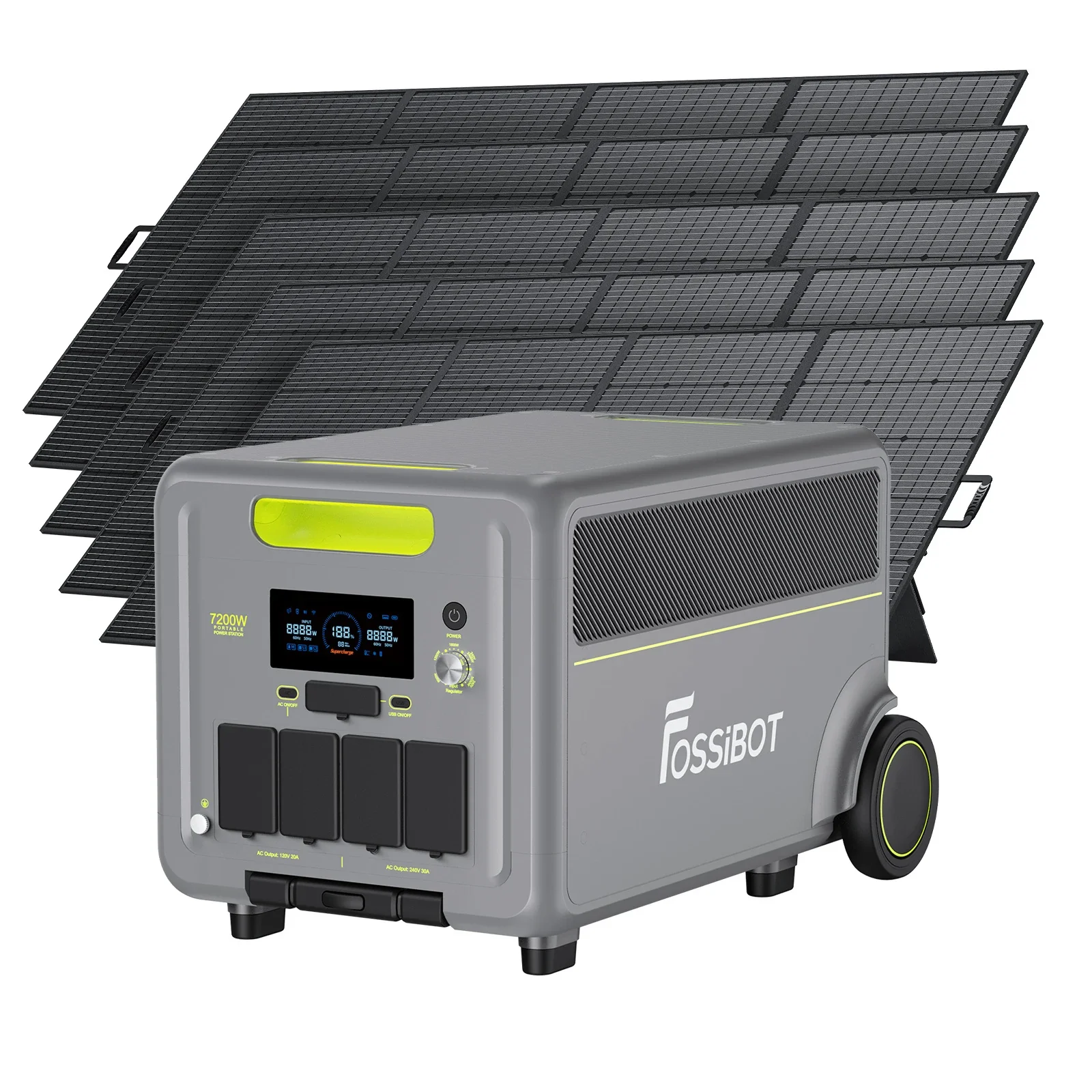 FOSSiBOT F7200 Portable Power Station + 2×420W Portable Solar Panels - Image 3