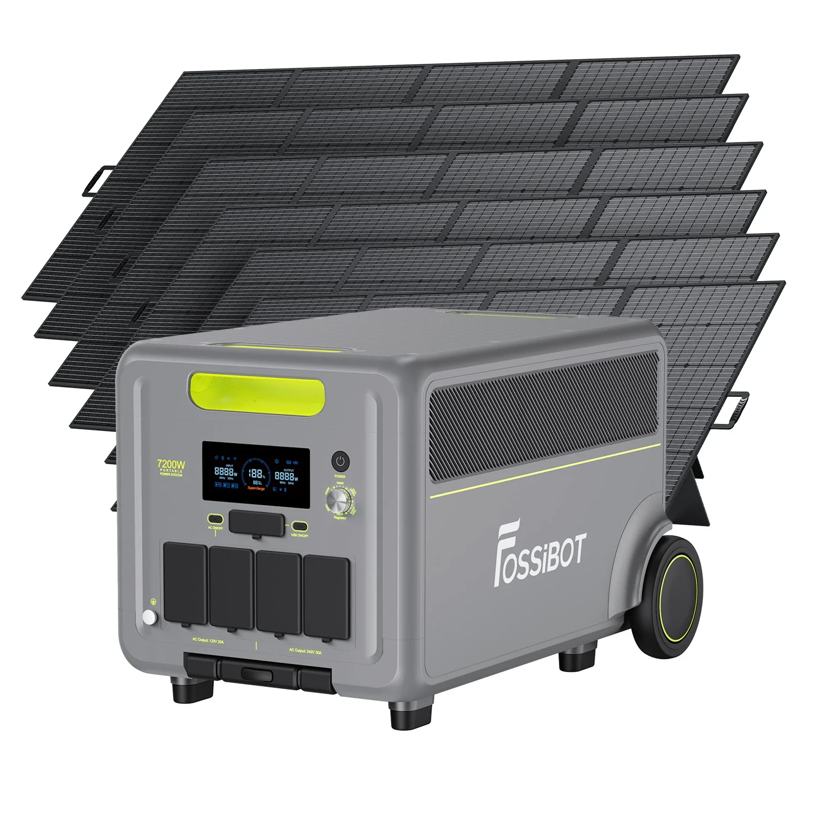 FOSSiBOT F7200 Portable Power Station + 2×420W Portable Solar Panels - Image 4