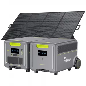 FOSSiBOT F7200 Portable Power Station + 1× FB5222 Expansion Batteries + 1×420W Portable Solar Panel