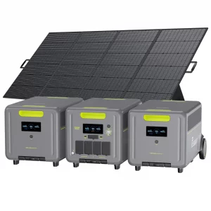 FOSSiBOT F7200 Portable Power Station + 2× FB5222 Expansion Batteries + 1×420W Portable Solar Panel