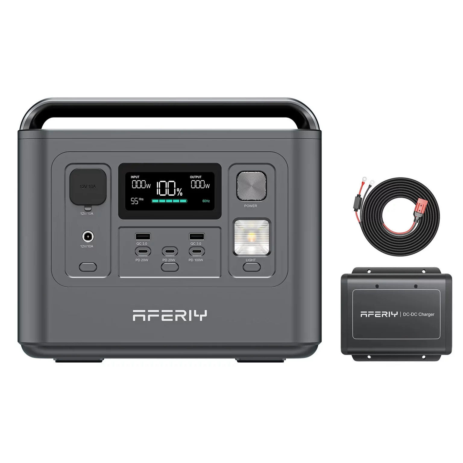 AFERIY DC060 580W DC-DC Alternator Charger for Portable Power Stations