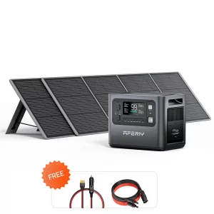 AFERIY P210 2400W Solar Generator Kit with + 2 200W Solar Panels