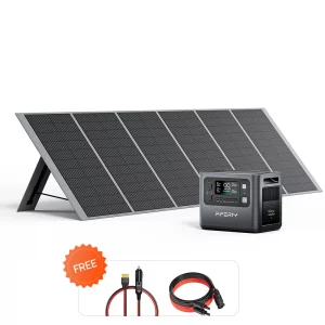 AFERIY P210 2400W Solar Generator Kit with + 400W Solar Panel