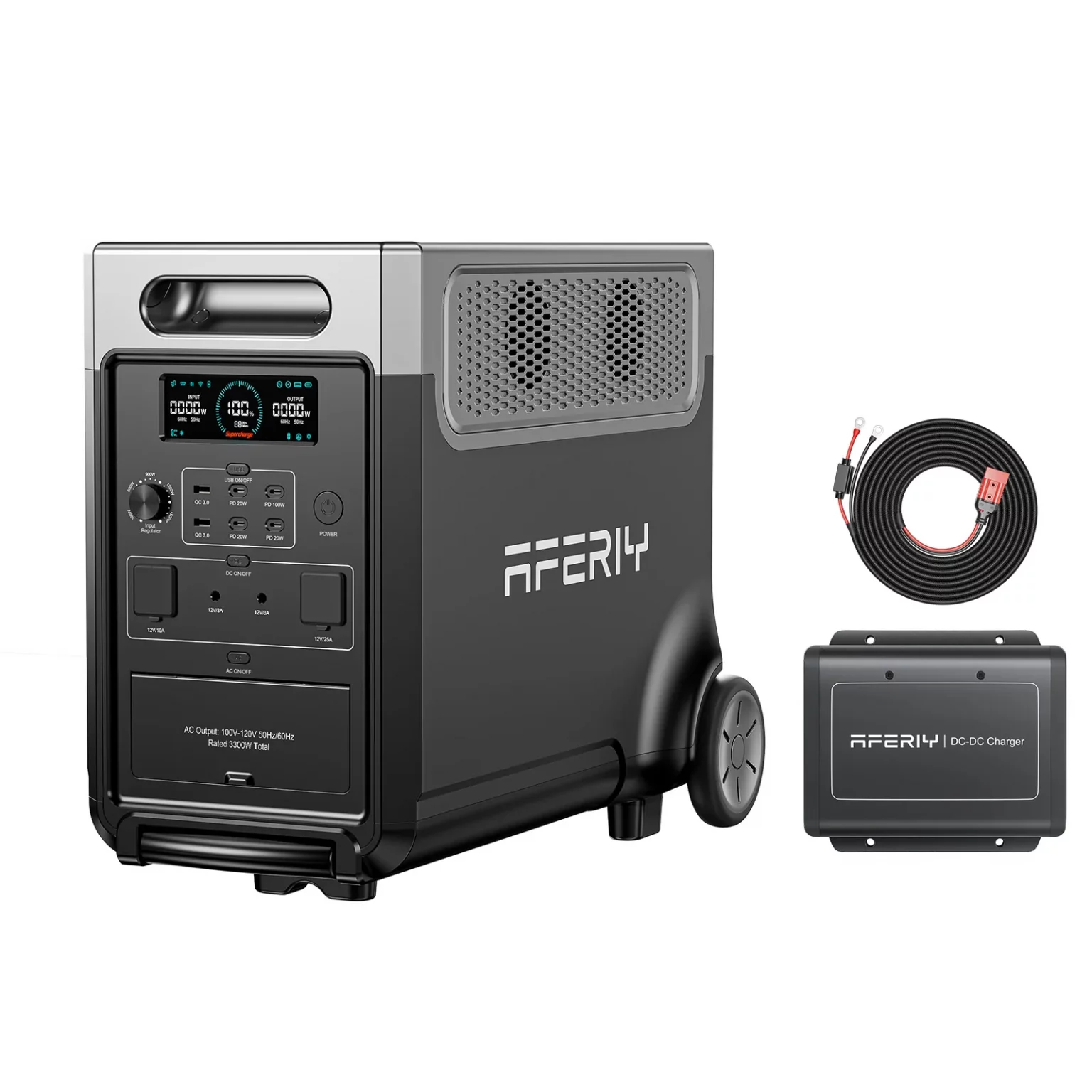 AFERIY DC060 580W DC-DC Alternator Charger for Portable Power Stations