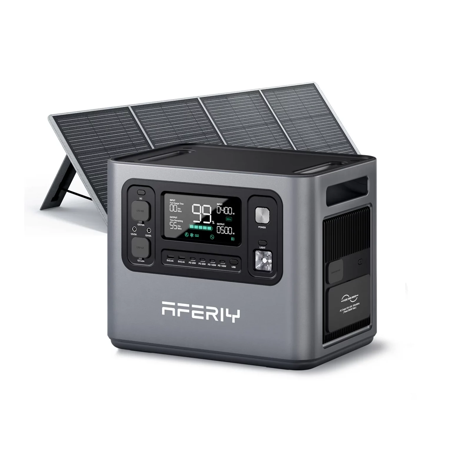 AFERIY P280 2800W Solar Generator with 1 200W Solar Panel