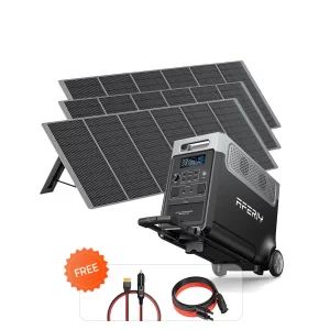 AFERIY P310 3600W Solar Generator Kit with 3 400W Solar Panels
