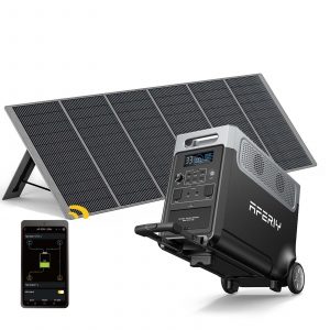 AFERIY P310 3600W Solar Generator Kit with 1 400W Solar Panel