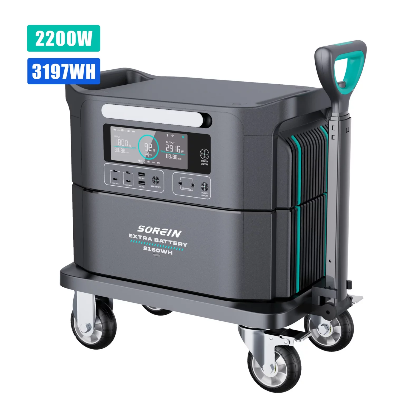 Sorein A3 3197Wh 2200W LFP Battery Stackable Power Station