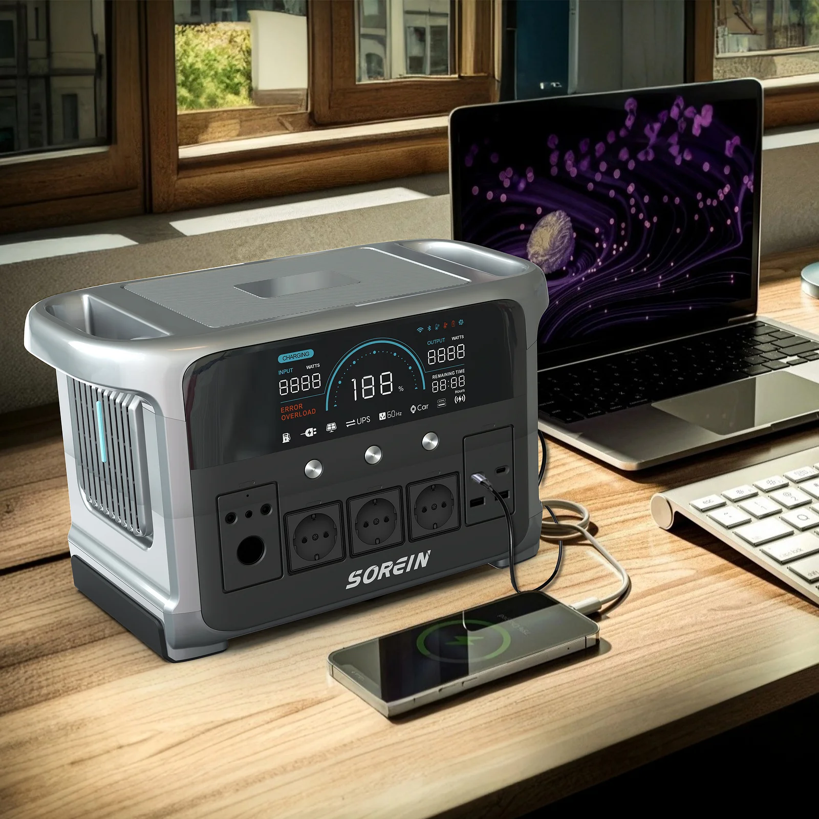 Sorein P1200 Portable Power Station 1200W 1152Wh Lifepo4 - Image 3